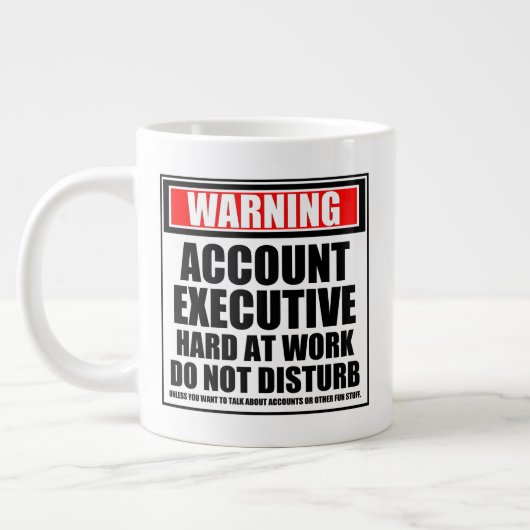 Grande Tasse Compte D'Avertissement Personnel Exécutif (Gauche)