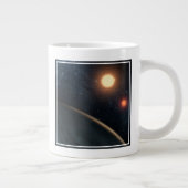 Grande Tasse Concept de l'artiste illustrant Kepler-16b. (Droite)