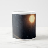 Grande Tasse Concept de l'artiste illustrant Kepler-16b. (Devant)