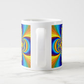 Grande Tasse Conception abstraite colorée (Dos)