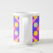 Grande Tasse Conception Abstraite Géométrique Colorée (Dos)