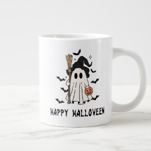 Grande Tasse Conception artistique de sorcière fantôme pour Hal
