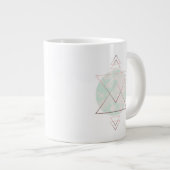 Grande Tasse Conception d'art Abstrait géométrique (Devant droit)