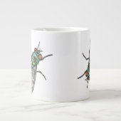 Grande Tasse Conception de broderie de machine de mouche verte (Devant)