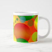 Grande Tasse Conception de cercles multicolores Abstraits (Droite)