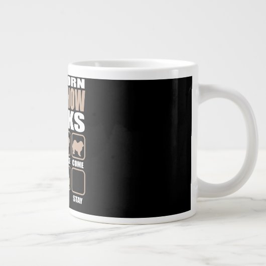 Grande Tasse Conception de Chow Chow Tricks (Droite)