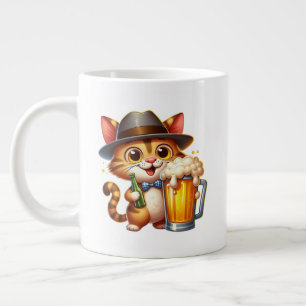 Grande Tasse Conception De Clipart Chat Et Bière-85244