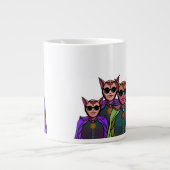 Grande Tasse Conception de créatures félines pour raquette de p (Devant)