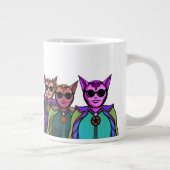 Grande Tasse Conception de créatures félines pour raquette de p (Droite)