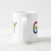 Grande Tasse Conception de Doodle Gay (Dos)