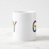 Grande Tasse Conception de Doodle Gay (Devant)