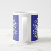 Grande Tasse Conception de fleurs personnalisée (Dos)