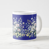 Grande Tasse Conception de fleurs personnalisée (Devant droit)