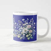 Grande Tasse Conception de fleurs personnalisée (Droite)