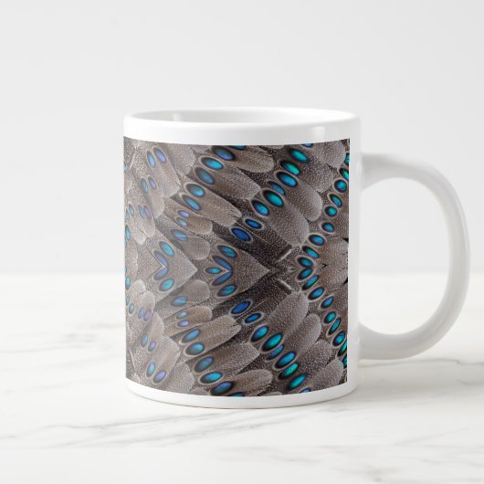 Grande Tasse Conception de fractale Plume de Faisan (Droite)