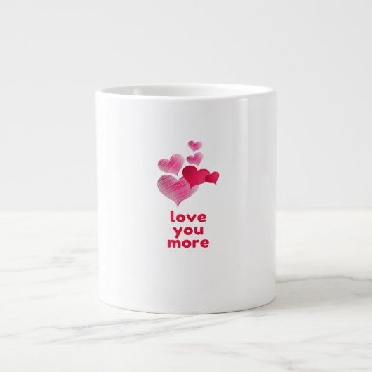 Grande Tasse Conception de la Saint-Valentin plus mignonne pour (Devant)