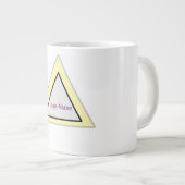 Grande Tasse Conception de logo triangle minimal (Devant droit)