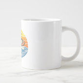 Grande Tasse Conception de nom Kyle Retro Sunset (Droite)