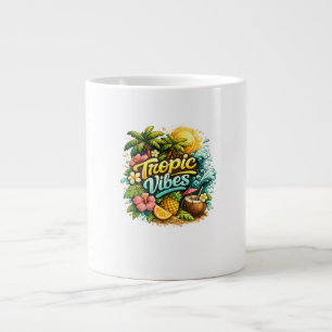 Grande Tasse Conception de paradis tropical Tropic Vibes