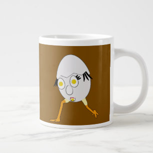 Grande Tasse Conception de personnage d'œuf fantaisiste RG & RA