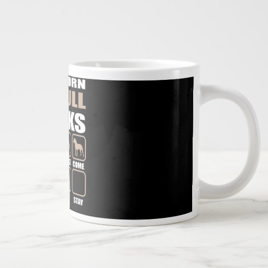 Grande Tasse Conception de Pitbull Tricks tachetée (Droite)