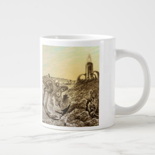 Grande Tasse Conception de planètes d'aliens de science-fiction (Droite)