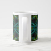 Grande Tasse Conception de plume de kaléidoscope (Dos)