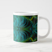 Grande Tasse Conception de plume de kaléidoscope (Droite)