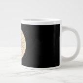 Grande Tasse Conception de soleil levant rétro boho (Droite)