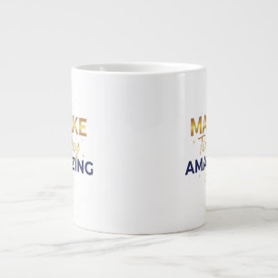 Grande Tasse Conception de soleil marine or pour rendre aujourd
