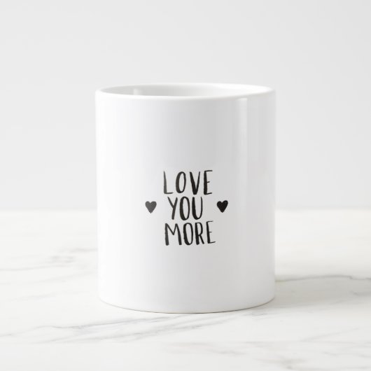Grande Tasse Conception de style plus élégant Je t'aime (Devant)