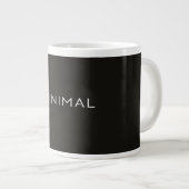 Grande Tasse Conception de Texte Minimal – Typographie Esthétiq (Devant droit)