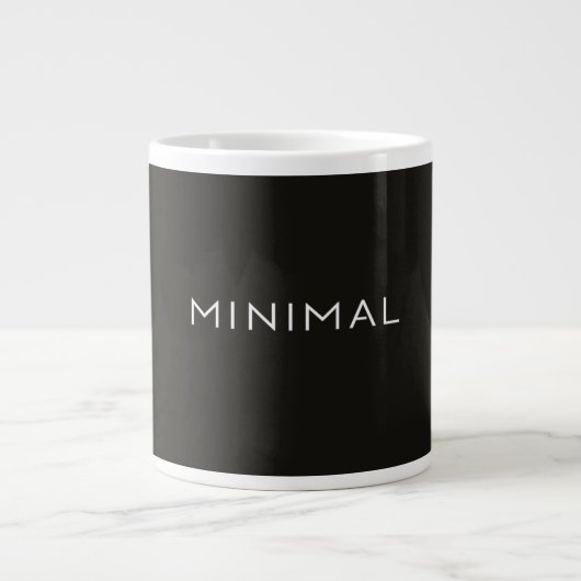 Grande Tasse Conception de Texte Minimal – Typographie Esthétiq (Devant)