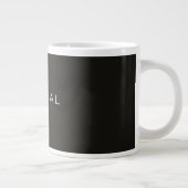 Grande Tasse Conception de Texte Minimal – Typographie Esthétiq (Droite)