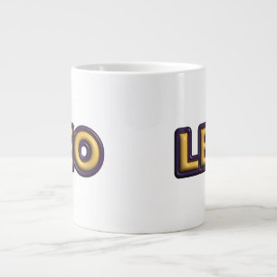 Grande Tasse Conception de texte Signe du zodiaque Lion