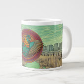 Grande Tasse conception d'emblème de poulet (Devant droit)