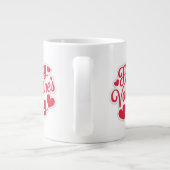 Grande Tasse "Conception des voeux Heureuses Saintes-Valentin (Dos)