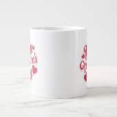 Grande Tasse "Conception des voeux Heureuses Saintes-Valentin (Devant)