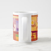 Grande Tasse Conception enveloppante de café mignon (Dos)