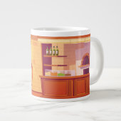 Grande Tasse Conception enveloppante de café mignon (Devant droit)