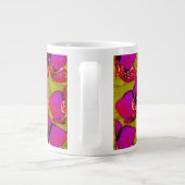 Grande Tasse Conception Florale Magenta Groovy (Dos)
