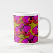 Grande Tasse Conception Florale Magenta Groovy (Droite)