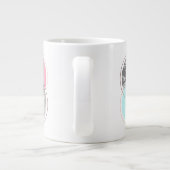 Grande Tasse Conception géométrique de l'ardoise en marbre (Dos)