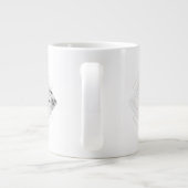 Grande Tasse Conception géométrique du marbre (Dos)