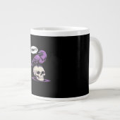 Grande Tasse Conception graphique d'humour d'Halloween crâne de (Devant droit)