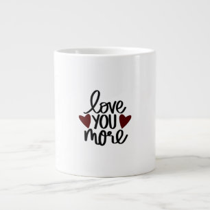 Grande Tasse Conception minimale plus sincère Je t'aime