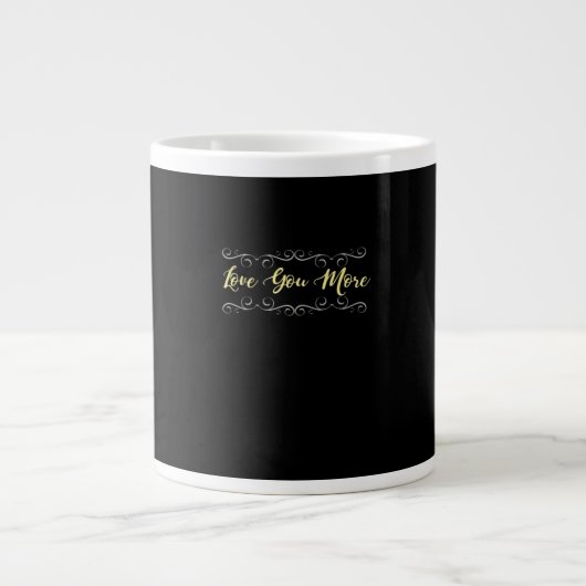 Grande Tasse Conception moderne et sincère de l'amour  (Devant)
