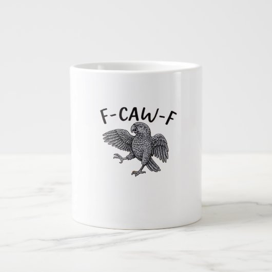 Grande Tasse Conception propre et minimale de F Caw F (Devant)