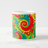 Grande Tasse Conception psychédélique colorée (Devant)