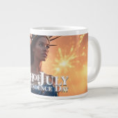 Grande Tasse Conception splendide du 4 juillet - Feux d'artific (Devant droit)